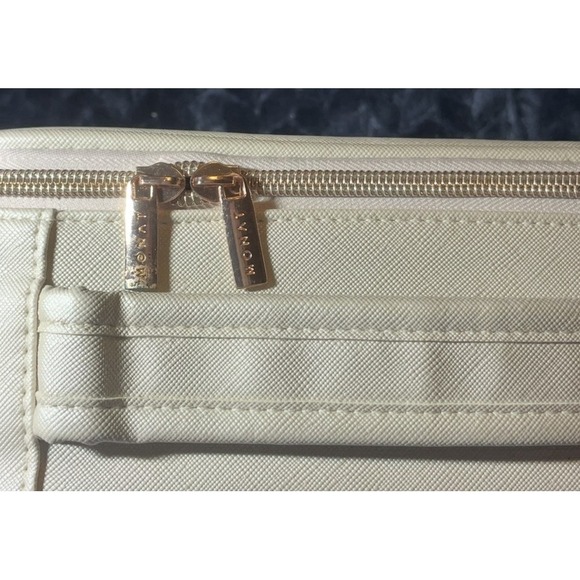 Monat Glow On The Go Travel Case Toiletry Make Up Case Mirror Zip Compartment - Picture 8 of 10